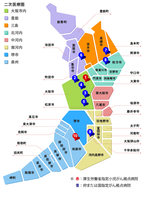 大阪府地図